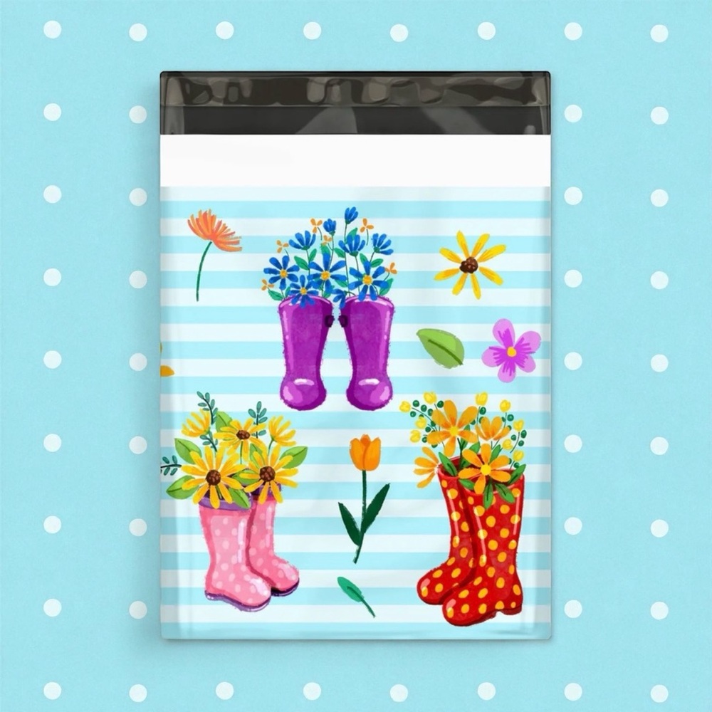 Rubber Boots 🥾 Poly Mailers 10x13 Pack of 25 - Picture 4 of 7